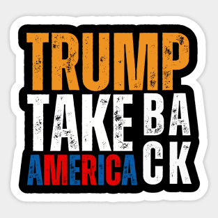 AMERICA FOR TRUMP Sticker